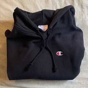 Champion Black Reverse Weave Hoodie